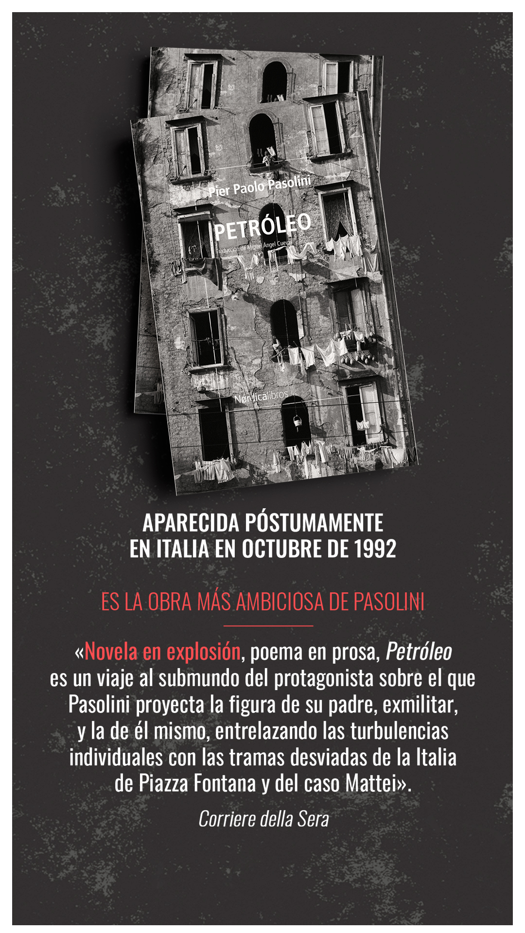 Petróleo - Pier Paolo Pasolini - Nórdica Libros