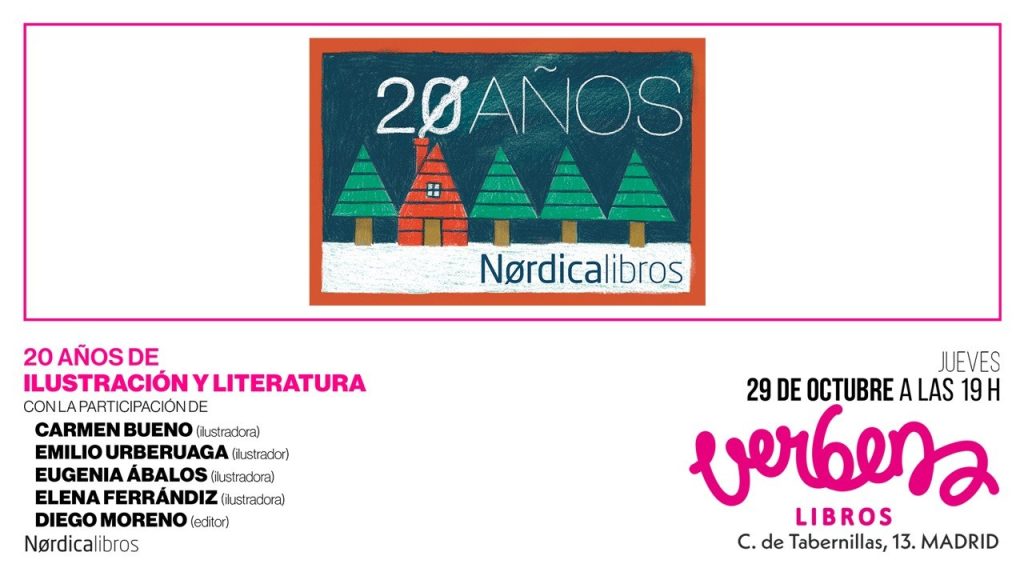 Conversación sobre ilustración en la librería Verbena